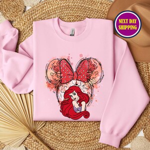 Ariel Disney Princess Sweatshirt, Princess Hoodie ,Ariel Disney Princess Sweatshirt, Ariel Est.1989 Sweatshirt, Disney World Sweatshirt