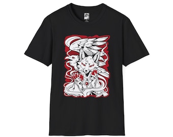 T-shirt unisex Softstyle "La volpe e il corvo"