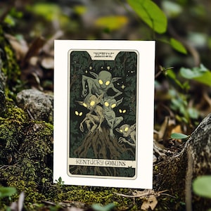 Goblins Tarot Print | 3.5x6, 5x7, 8x10 | Premium High Quality | Cryptid | Postcard Art | Art Print