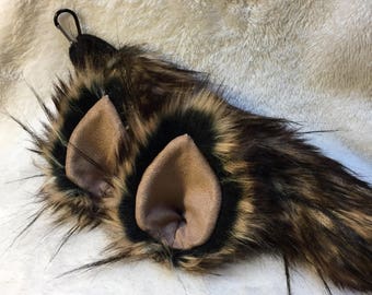 Spotted Lynx Faux Fur Clip On Costume Ears