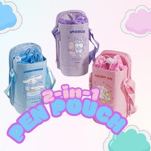 Etui met meerdere vakken met rits | Sanrio schattig pennenzakje met rits | Cinnamoroll My Melody Kuromi Briefpapier Kawaii Gifts