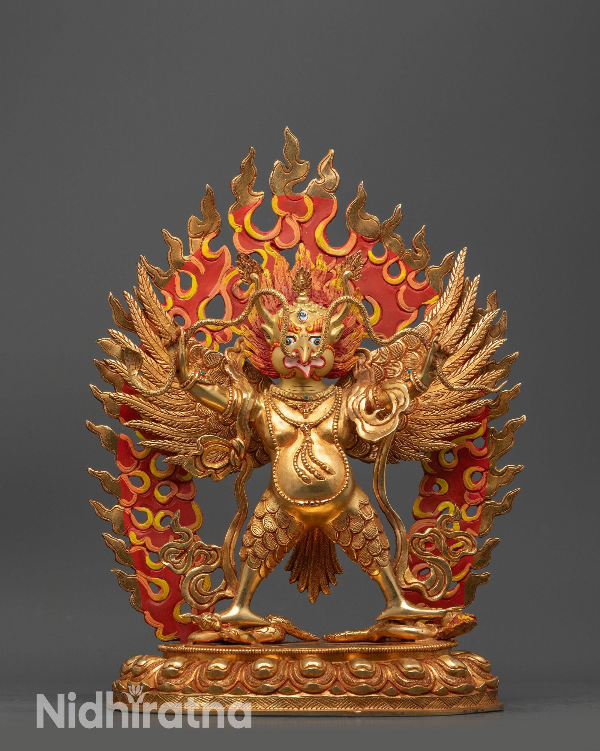 Spiritual Garuda Dev Statue | Powerful Mythical Bird Deity Artwork