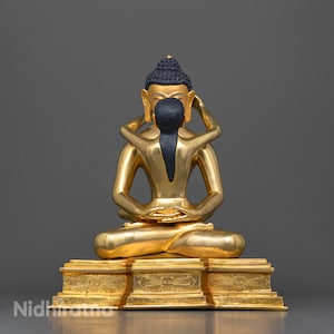 Handcrafted Samantabhadra | Bodhisattva of Universal Goodness Statue | Tibetan Buddhist Art | Himalayan Arts