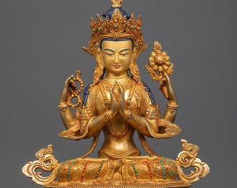Chenrezig Altar Statue: Invoking Compassion in Daily Practice