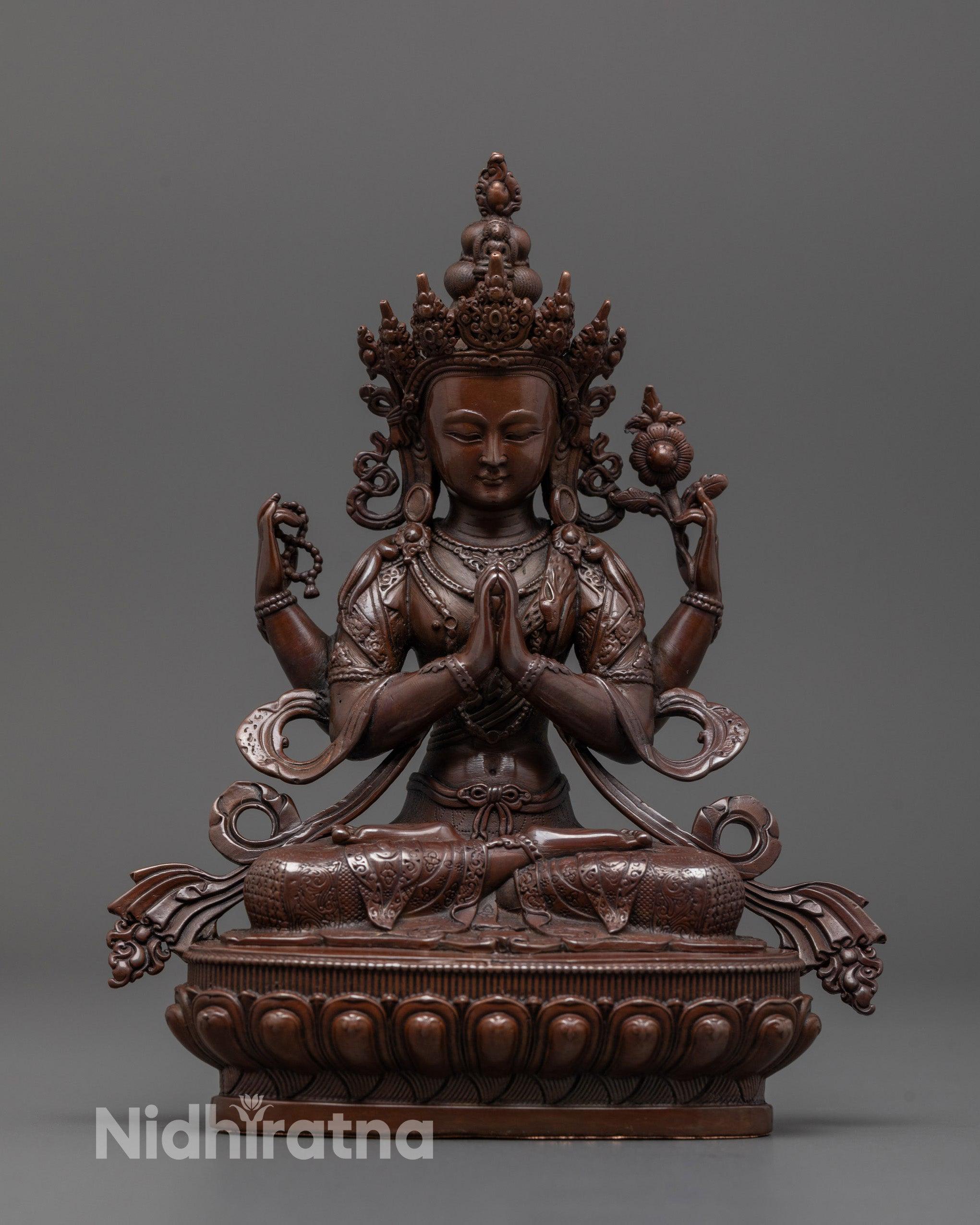 神聖な酸化観音像 | ネパール製菩薩像 - Etsy 日本