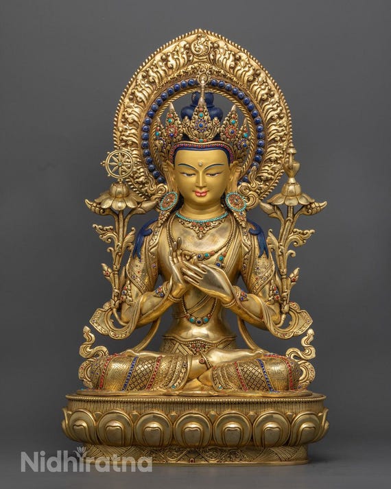 Maitreya Buddha Statue | Traditional Handcrafted Idol - Etsy