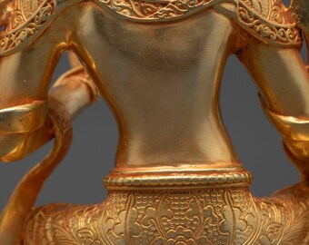 祝福された緑ターラー像 | チベット仏教の慈悲の女神 - Etsy 日本