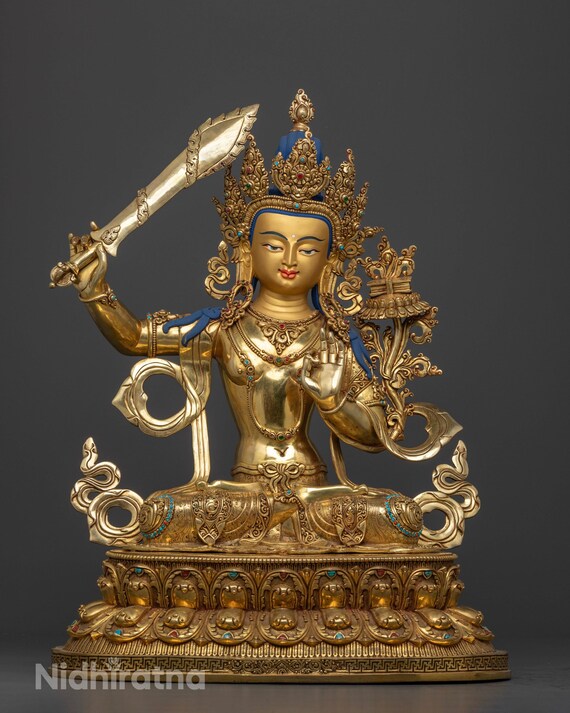 Bodhisattva Manjushri Statue for Meditation Space