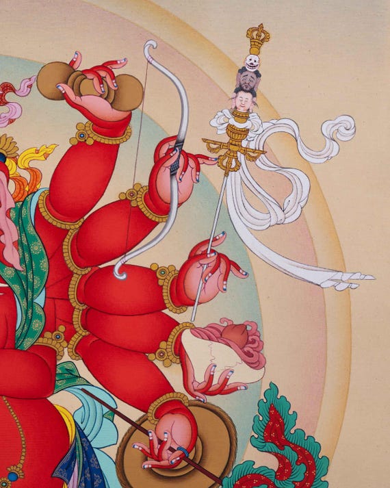 ガネーシャ・タンカ版画 | 神聖なヒンドゥー教の神々のアートワーク