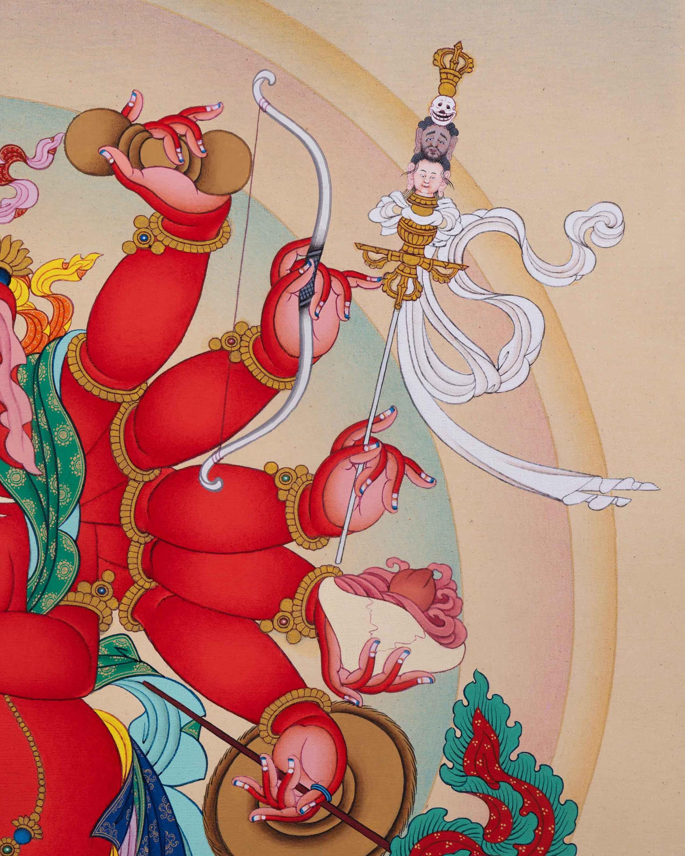 ガネーシャ・タンカ版画 | 神聖なヒンドゥー教の神々のアートワーク