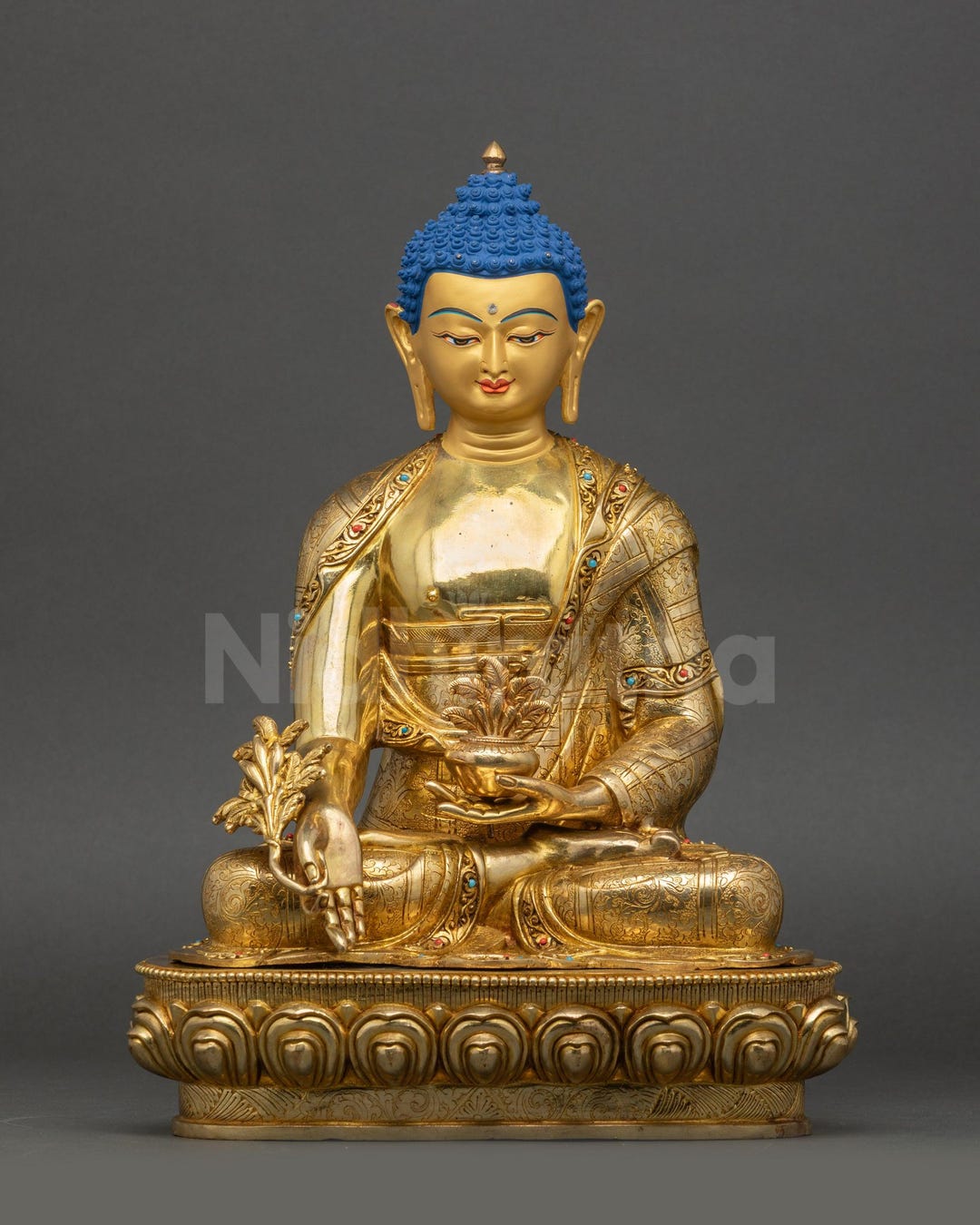Healing Energy of Medicine Buddha | Ritual Copper Statue From Nepal - Etsy