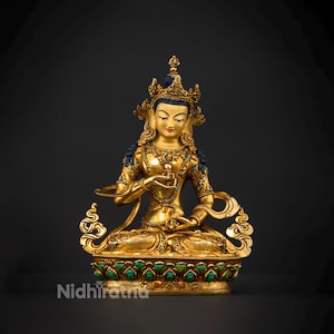 Handmade Vajrasattva Statue | Tibetan Purification Buddha | Sacred Deity of Purity & Transformation | Meditation Room Art