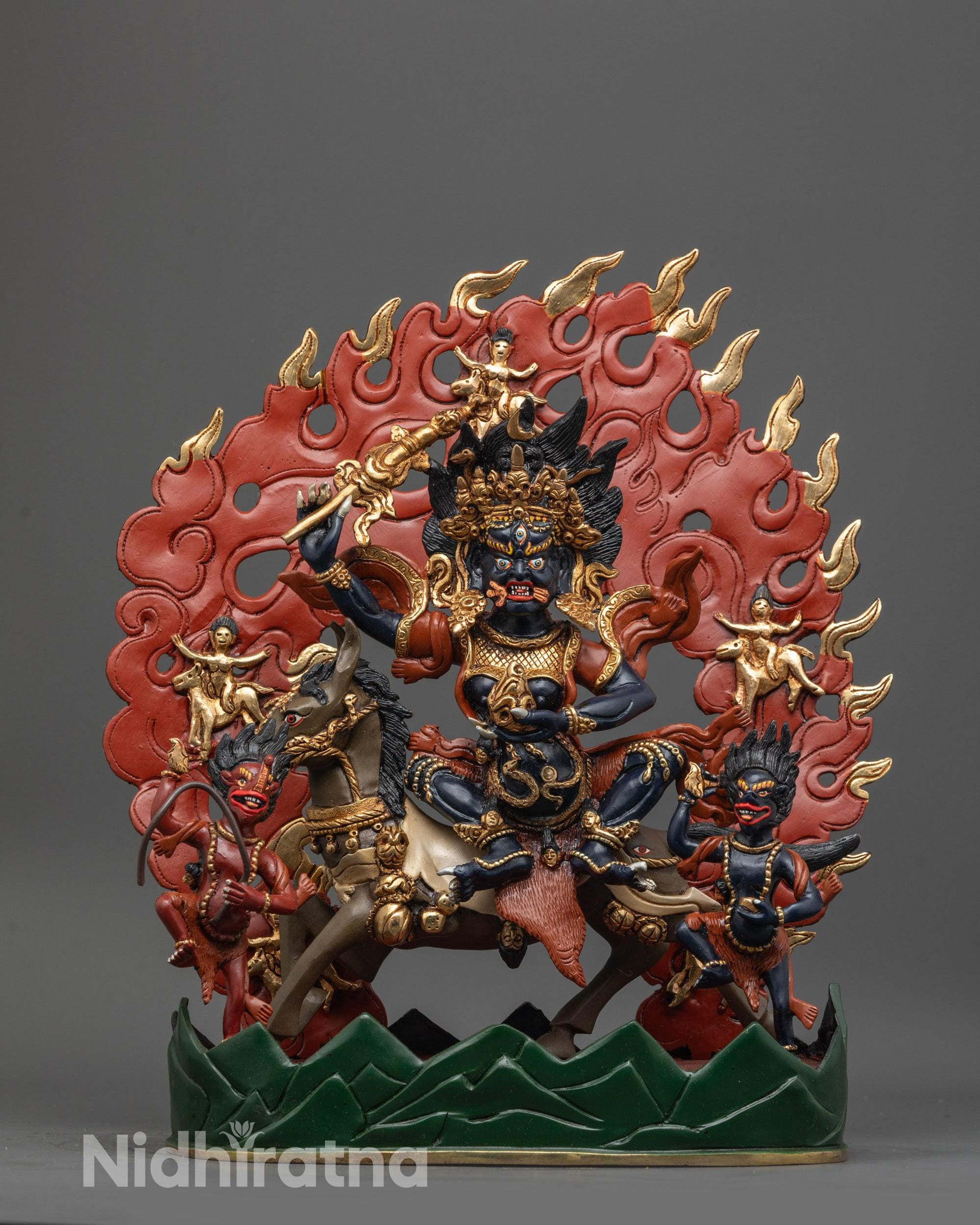 Palden Lhamo Statue | Wrathful Dharmapala Protector Sculpture - Etsy