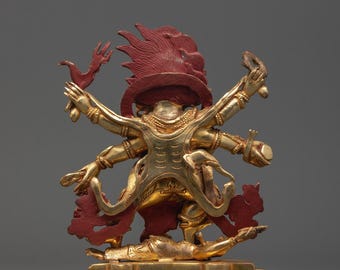 手作りの六臂マハーカーラ像 | 仏教の神像 - Etsy 日本