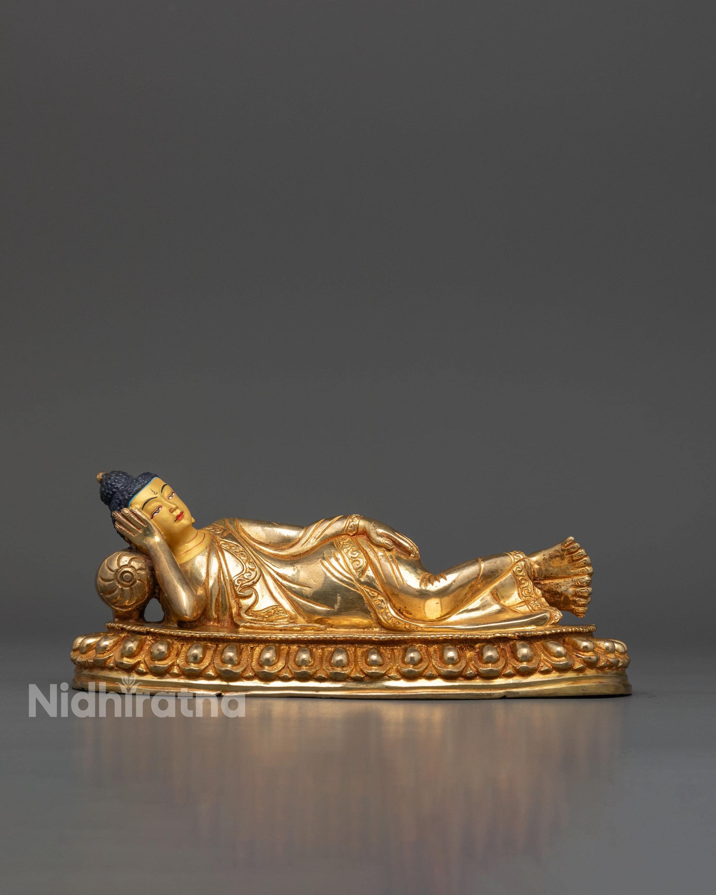 Sleeping Buddha Statue | Reclining Shakyamuni in Nirvana Pose - Etsy
