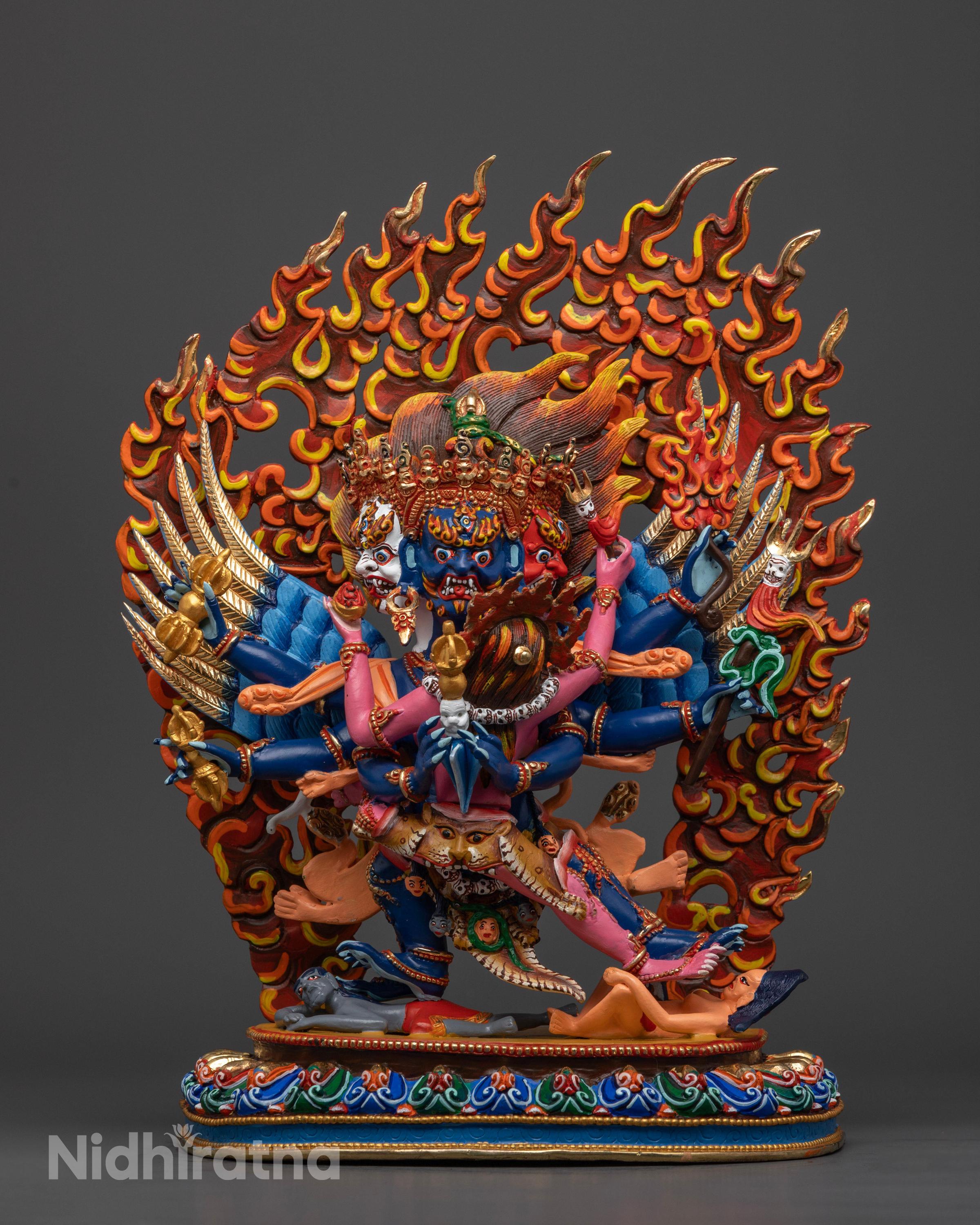 Colorful Vajrakilaya Statue | Guardian of the Spiritual Realm - Etsy