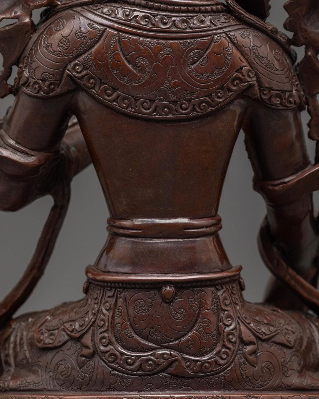 手彫りの白ターラ菩薩像｜チベット仏教美術品 - Etsy 日本