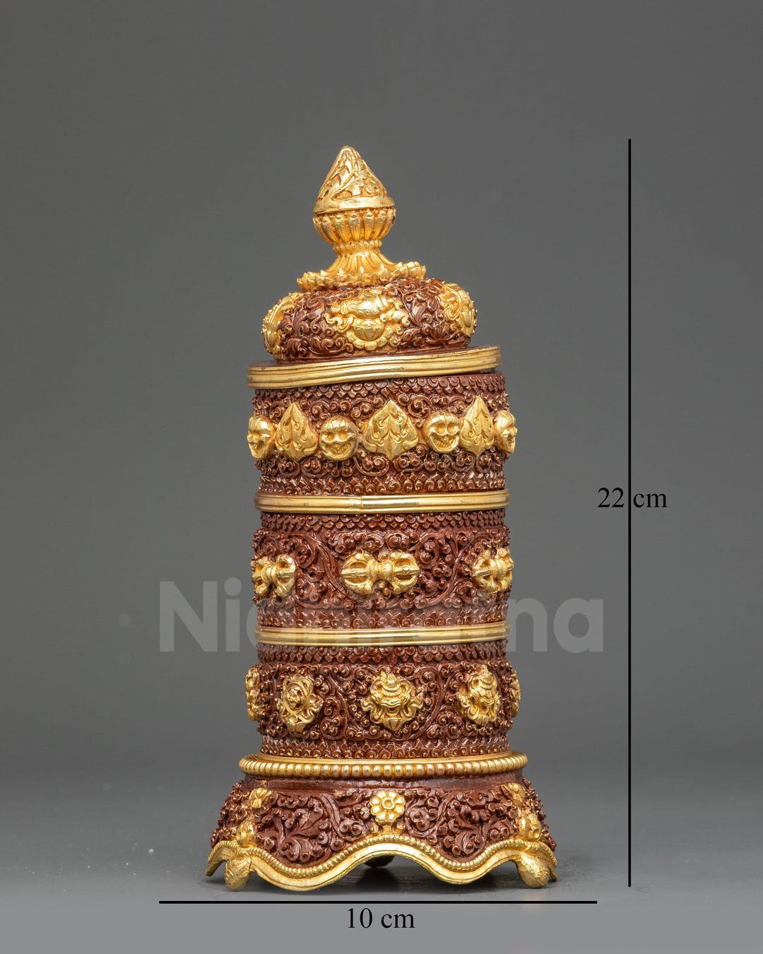 Decorative Tibetan Rice Pot | Handmade Vessel for Sacred Offerings - Etsy