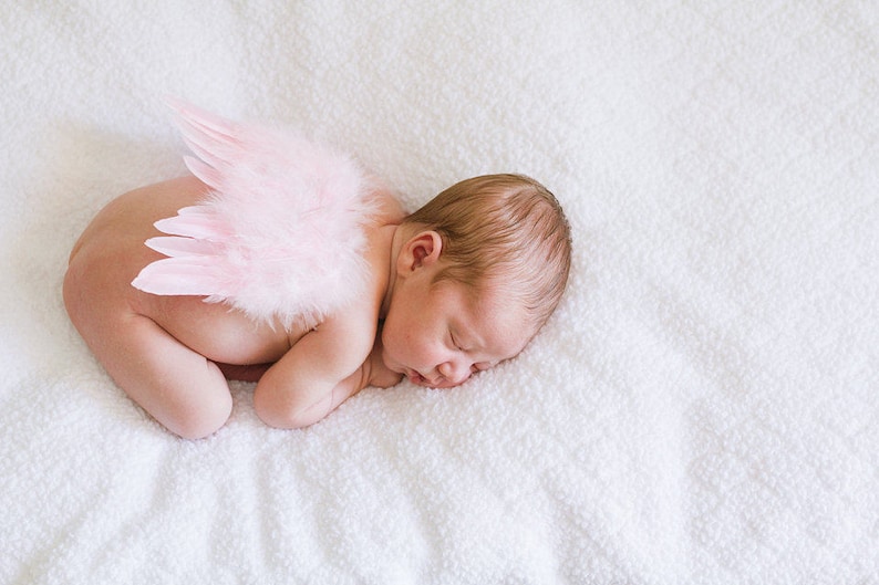 Natural Feather Angel Butterfly Wings, newborn, Baby, Photography prop, Wedding, Choose Colors image 4