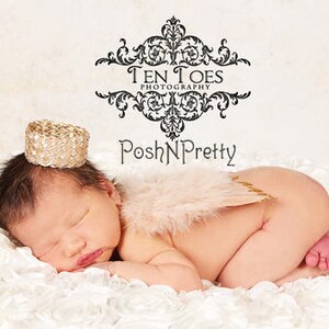 Natural Feather Angel Butterfly Wings, newborn, Baby, Photography prop, Wedding, Choose Colors image 2