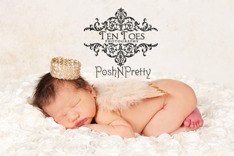 Natural Feather Angel Butterfly Wings, newborn, Baby, Photography prop, Wedding, Choose Colors image 2