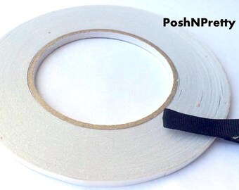 5mm DOUBLE SIDED tape roll - 50 yards - appx 1/4 inch - For clips Headbands
