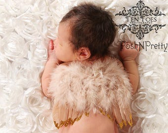 Natural Feather Angel Butterfly Wings, newborn, Baby, Photography prop, Wedding, Choose Colors