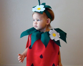 Strawberry Baby Costume for Baby Costume for Infant Strawberry Costume Halloween Baby Costume Toddler Family Costume