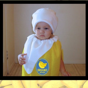 Costume de banane bébé pour les nourrissons Costume d'Halloween