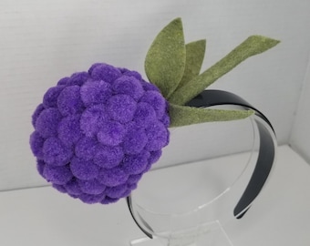 Boysenberry Headband, Berry Festival Costume Hair Accessory