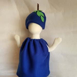 Baby Blueberry Costume For Kids Dress Up Halloween Costume Purim Costume for Infants Fruit Costume Family Costumes Group Costume Halloween image 3