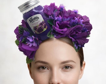 Boysenberry Jam Headband, Knotts Berry Farm Inspired Costume Accessory