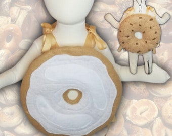 Bagel With Schmear Costume Purim Costume Schmear Bagel With Cream Cheese Everything Bagel Purim Accessory Jewish Foods Fits Kids and Adults