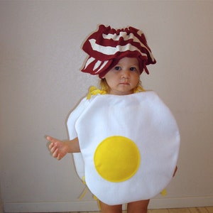 Baby Halloween Costume Eggs and Bacon Halloween Costume for Kids Infant Boy Costume Girls Costume Purim Dress Up image 5