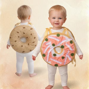 Everything Bagel & Lox Costume: Felt Food, Purim Accessory Bild 1