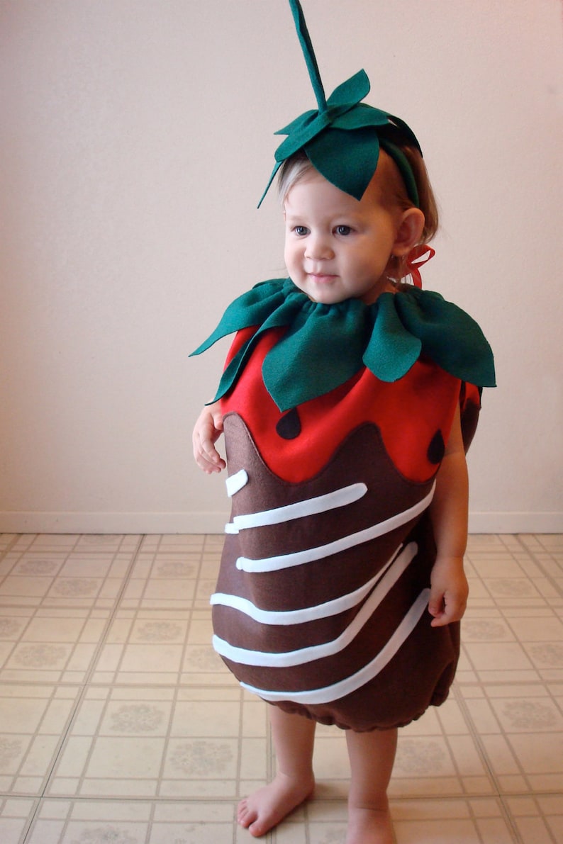 Kids Costume Halloween Costume Chocolate Covered Strawberry - Etsy