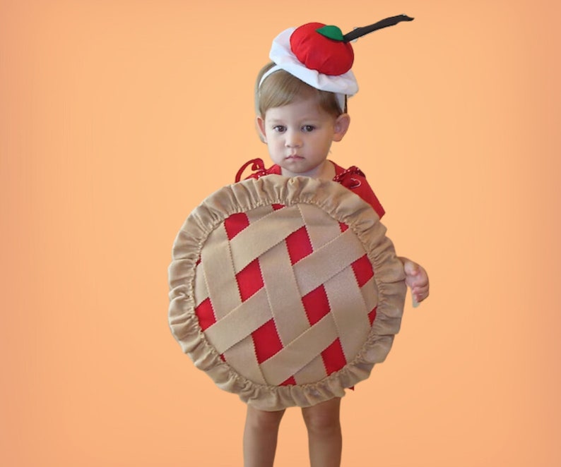 Kids Pie Costume For Girls Halloween Costume For Family Food Costumes Group Costumes Purim Carnival Fancy Dress Thanksgiving Dress Up image 1