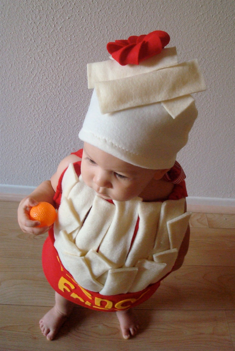 Baby French Fry Costume and Ketchup Costume For Halloween Infant Costume For Groups Baby Halloween Costume Twin Sensory Friendly Costumes image 2