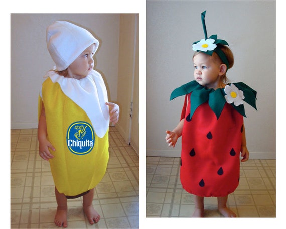 kalligrafie te veel nikkel Strawberry AND Banana Costumes Twin Costumes Couples Costume - Etsy
