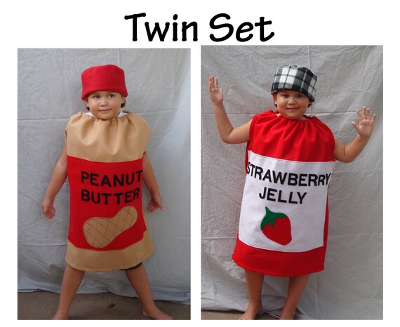 Kids Costumes Twin Costumes Halloween Costumes Peanut Butter Etsy
