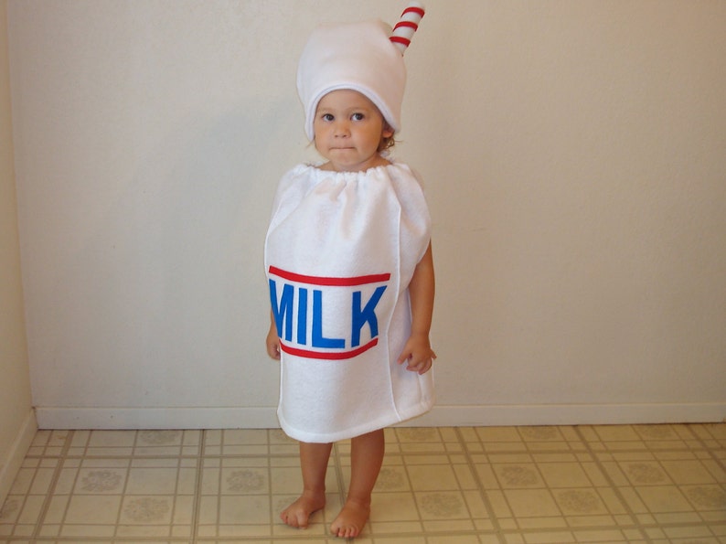 Baby Milk Costume Halloween Purim Milk Carton Newborn Toddler Infant Carnaval Carnival Purim Baby Halloween Costume Boys and Girls image 2