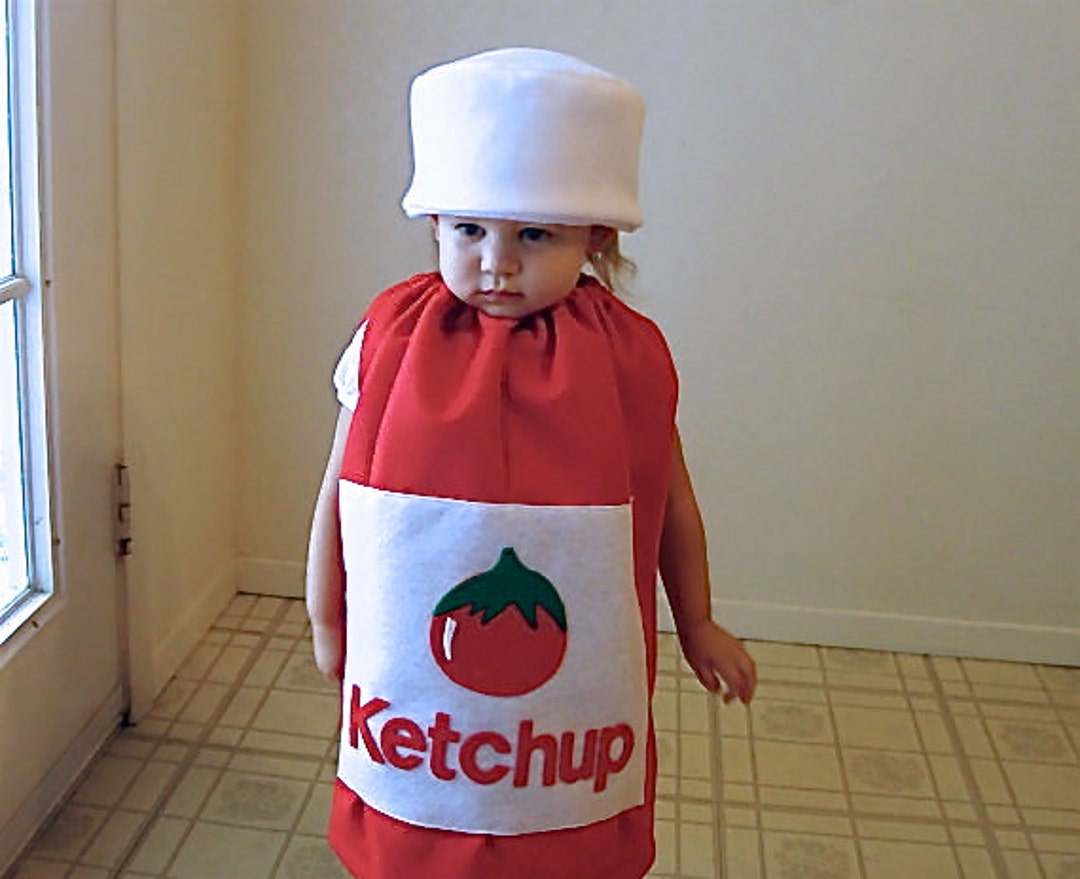 Kids Costume Halloween Costume Ketchup Costume Food Costume Etsy
