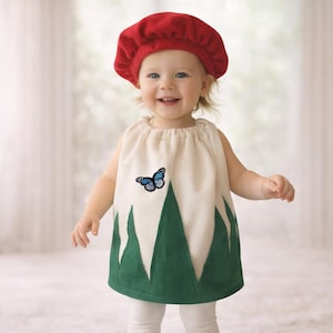 Handmade Mushroom Costume with Fleece Hat | Waldorf Dress Up
