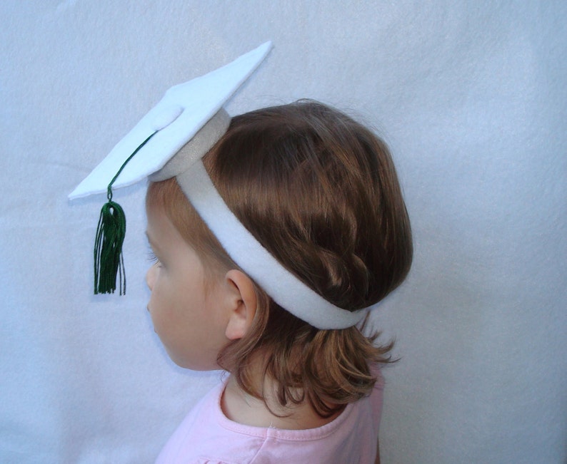 Graduation Headband Dress Up Costume Graduation Hat Felt Hat Graduation Party Hat Photo Prop image 5