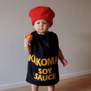 Baby Soy Sauce Costume Halloween Costume for Toddlers Infant Costume for Halloween Dress Up Family Costume for Group Food Costume