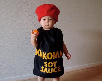 Baby Soy Sauce Costume Halloween Costume for Toddlers Infant Costume for Halloween Dress Up Family Costume for Group Food Costume