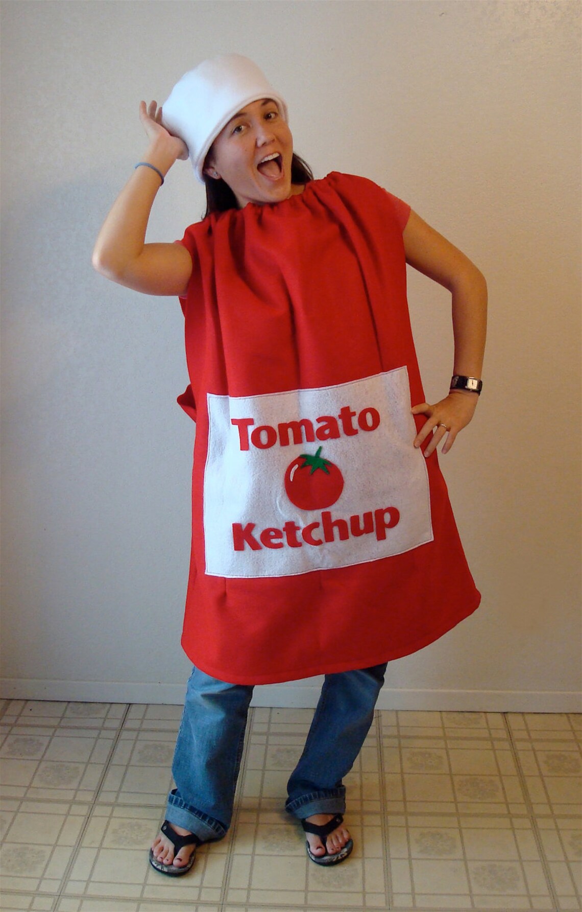 Adult Costume Ketchup Costume Halloween Costume French Fries Etsy