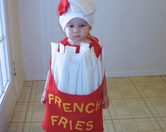 Kids French Fry Costume For Halloween Food Costume for Toddlers Group Food Costumes For Families Sibling Costumes Twin Costumes French Fries