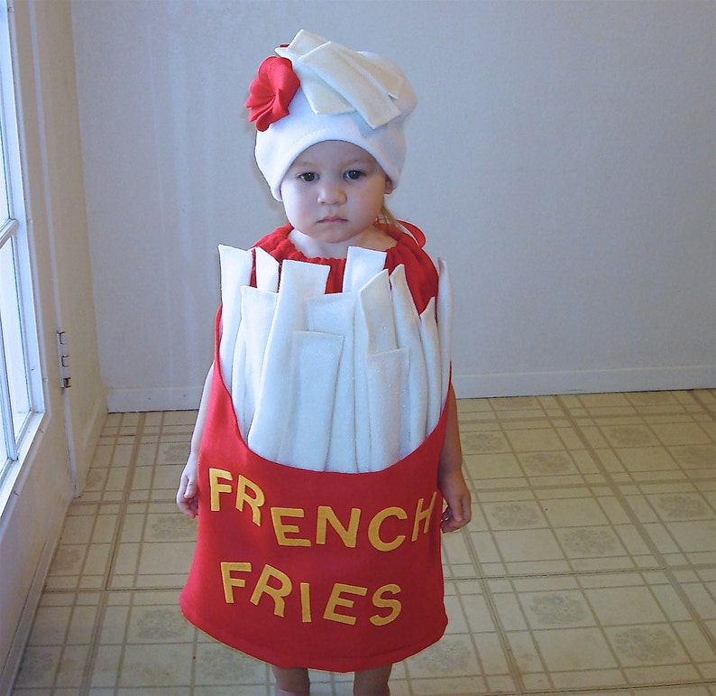 Kids French Fry Costume For Halloween Food Costume for Toddlers Group Food Costumes For Families Sibling Costumes Twin Costumes French Fries image 1