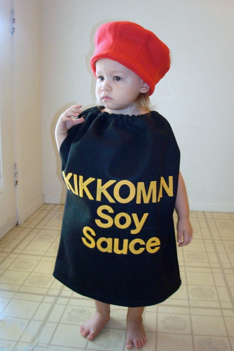 Baby Sushi and Soy Sauce Costume Halloween Toddler Costumes Twin Halloween Family Costumes For Groups Shrimp Sushi Costume Wasabi and Ginger image 4